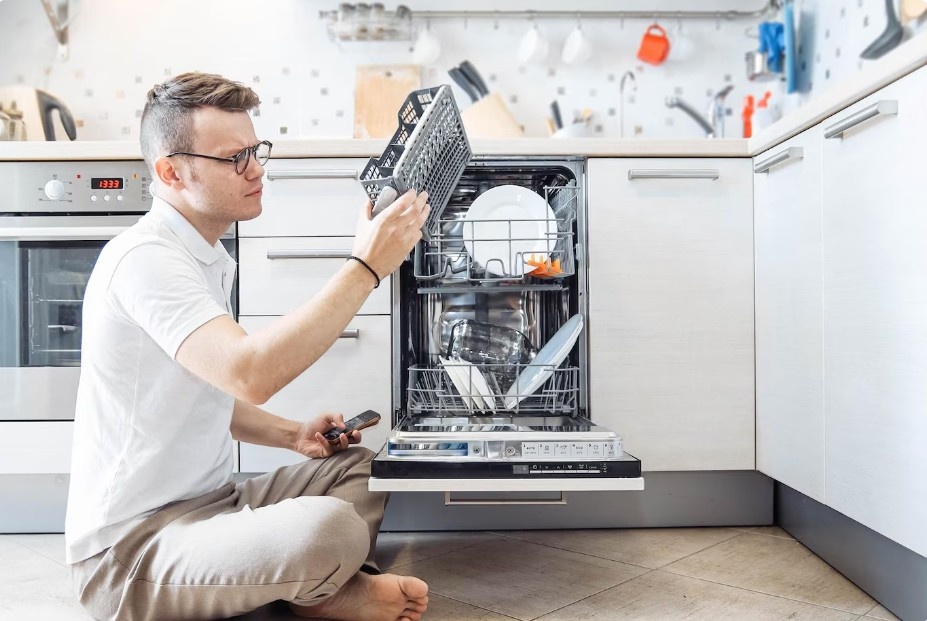 Loading the Dishwasher Machine